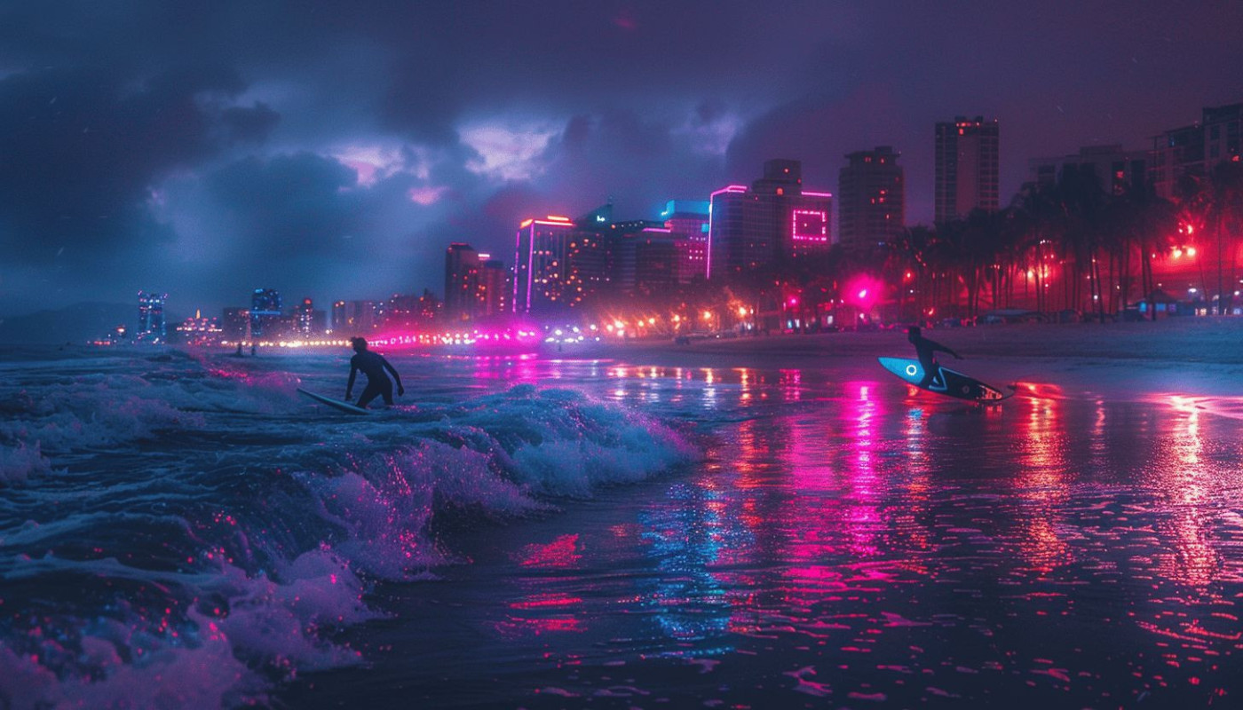 Le surf nocturne, une nouvelle tendance qui fait des vagues